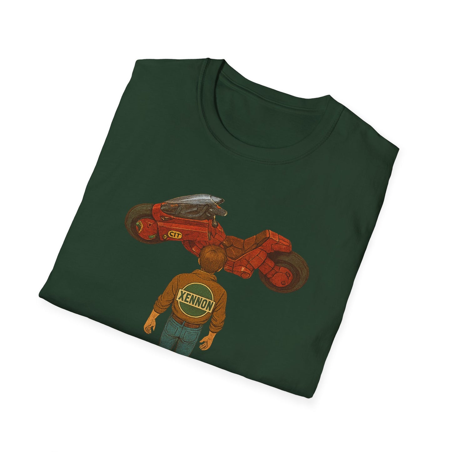 Akira - XENNON Unisex Softstyle T-Shirt - Vintage Motorcycle Design