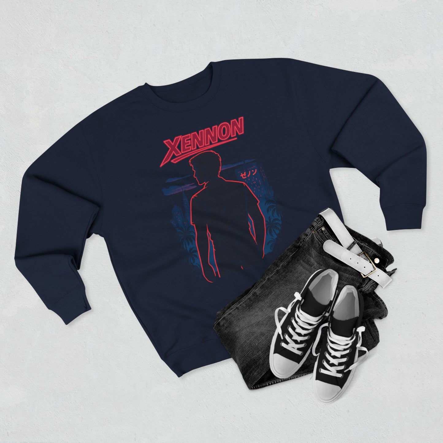 XENNON Cyberpunk Unisex Crewneck Sweatshirt