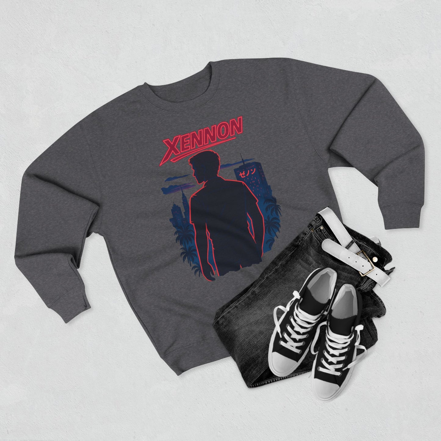 XENNON Cyberpunk Unisex Crewneck Sweatshirt