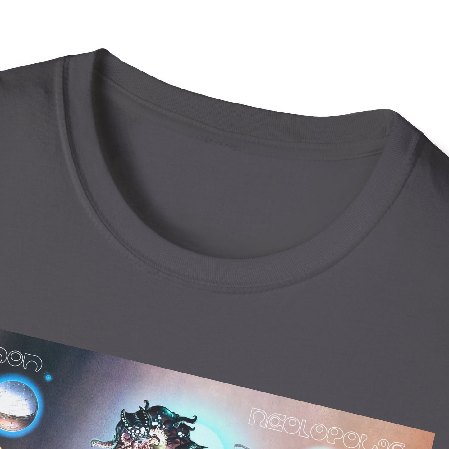 Neolopolis Unisex Softstyle T-Shirt - Cosmic Dreamscape Design