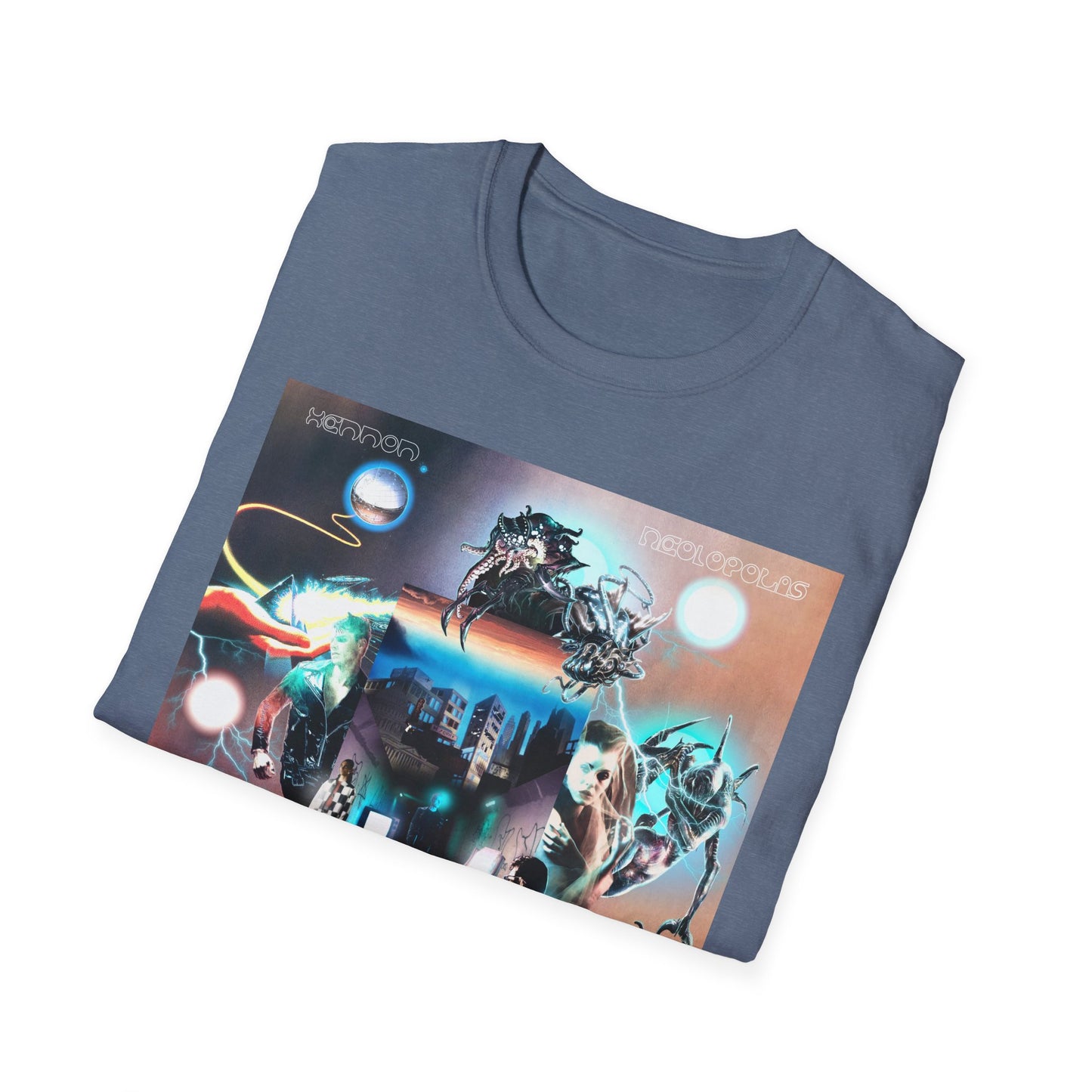 Neolopolis Unisex Softstyle T-Shirt - Cosmic Dreamscape Design