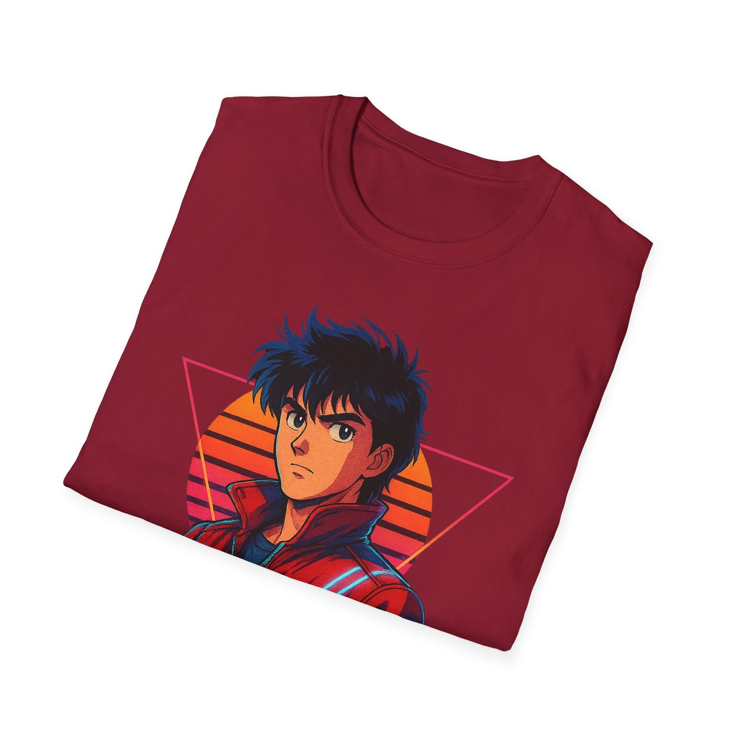 Retro Anime Synthwave T-Shirt - Unisex Vintage Style Tee