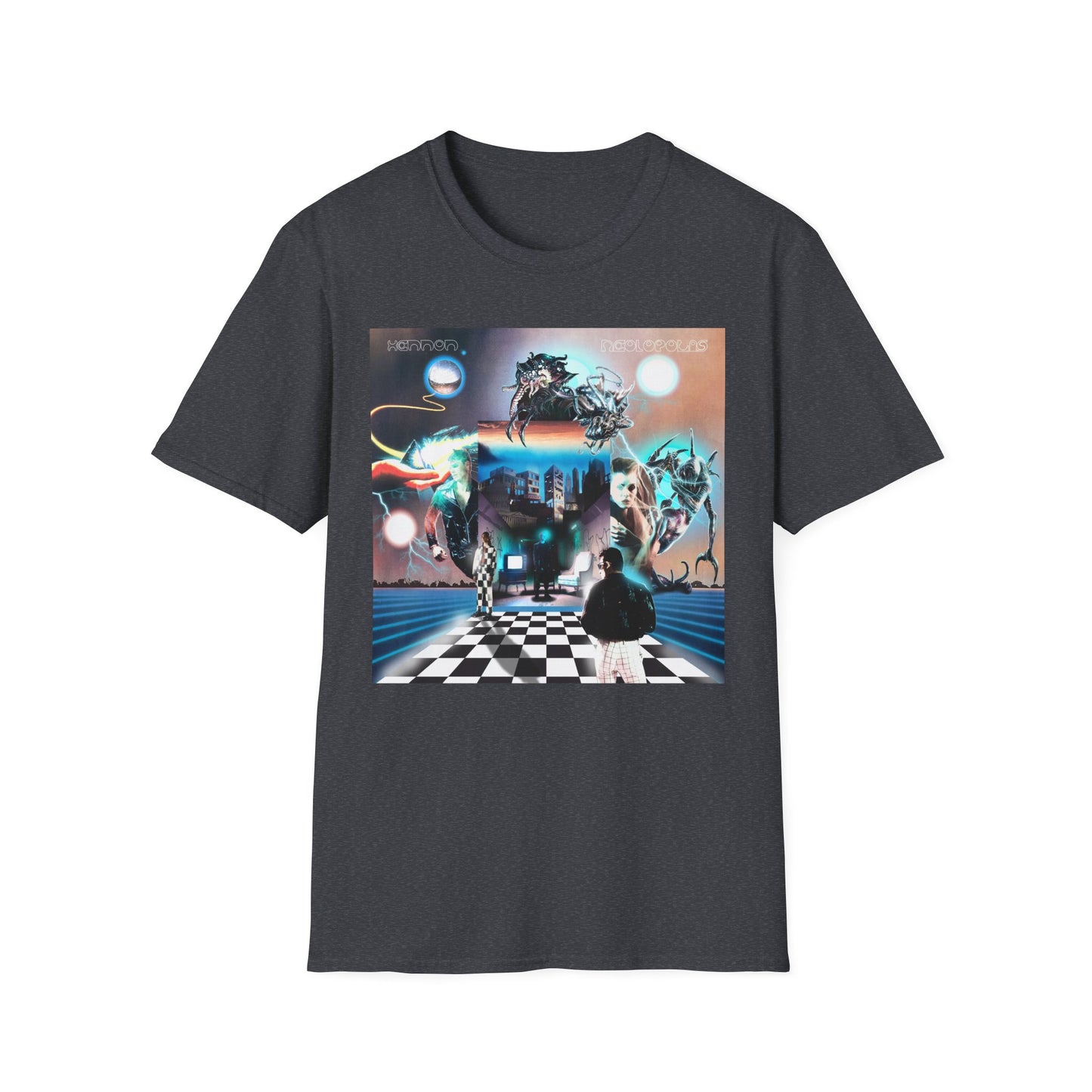 Neolopolis Unisex Softstyle T-Shirt - Cosmic Dreamscape Design