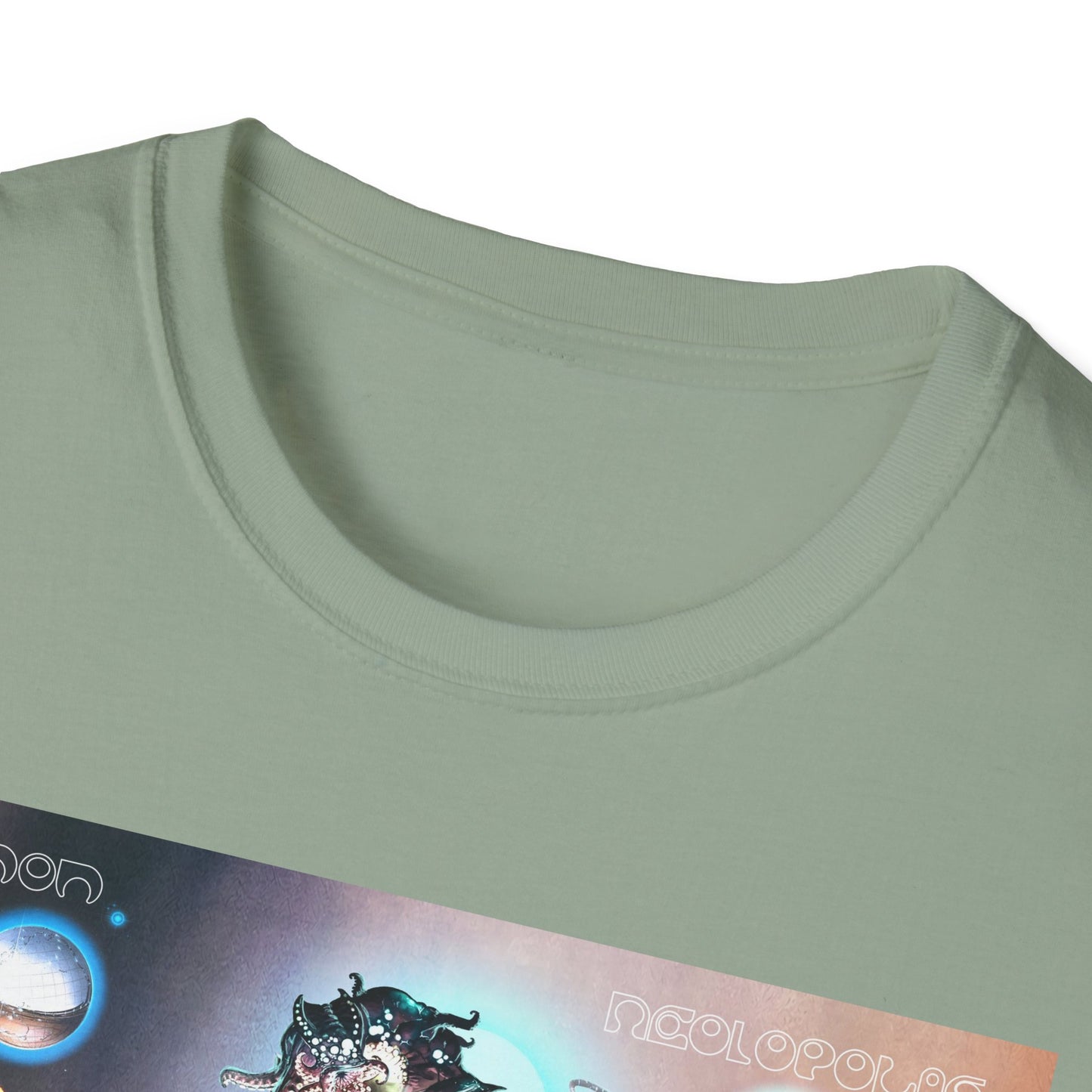 Neolopolis Unisex Softstyle T-Shirt - Cosmic Dreamscape Design