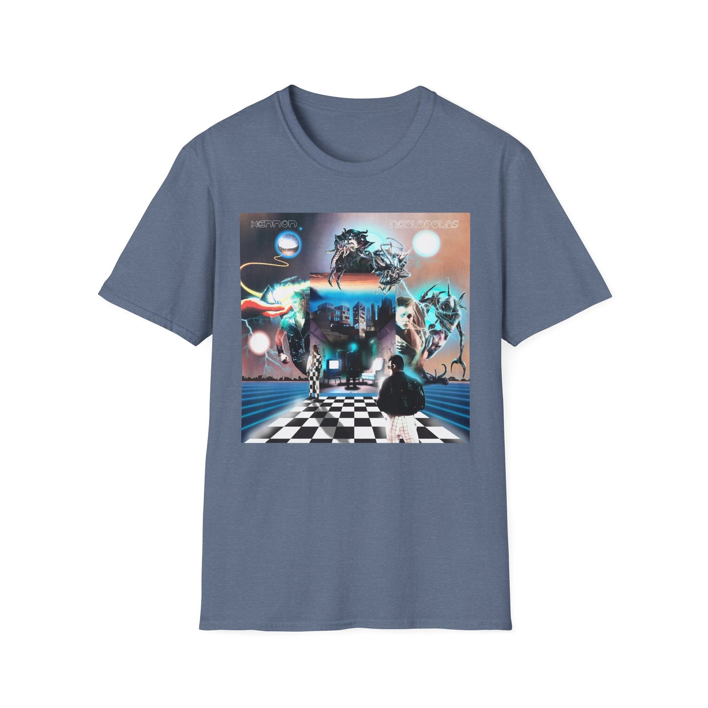 Neolopolis Unisex Softstyle T-Shirt - Cosmic Dreamscape Design