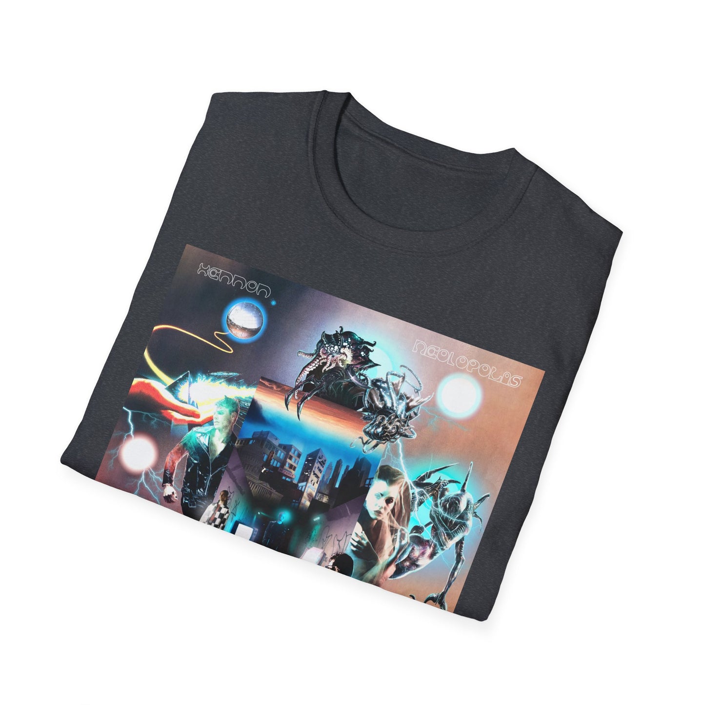 Neolopolis Unisex Softstyle T-Shirt - Cosmic Dreamscape Design