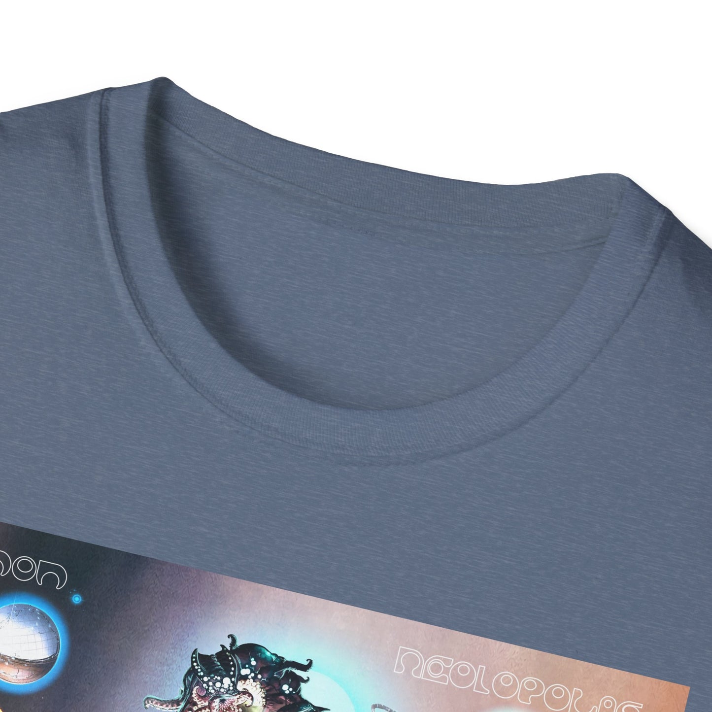Neolopolis Unisex Softstyle T-Shirt - Cosmic Dreamscape Design