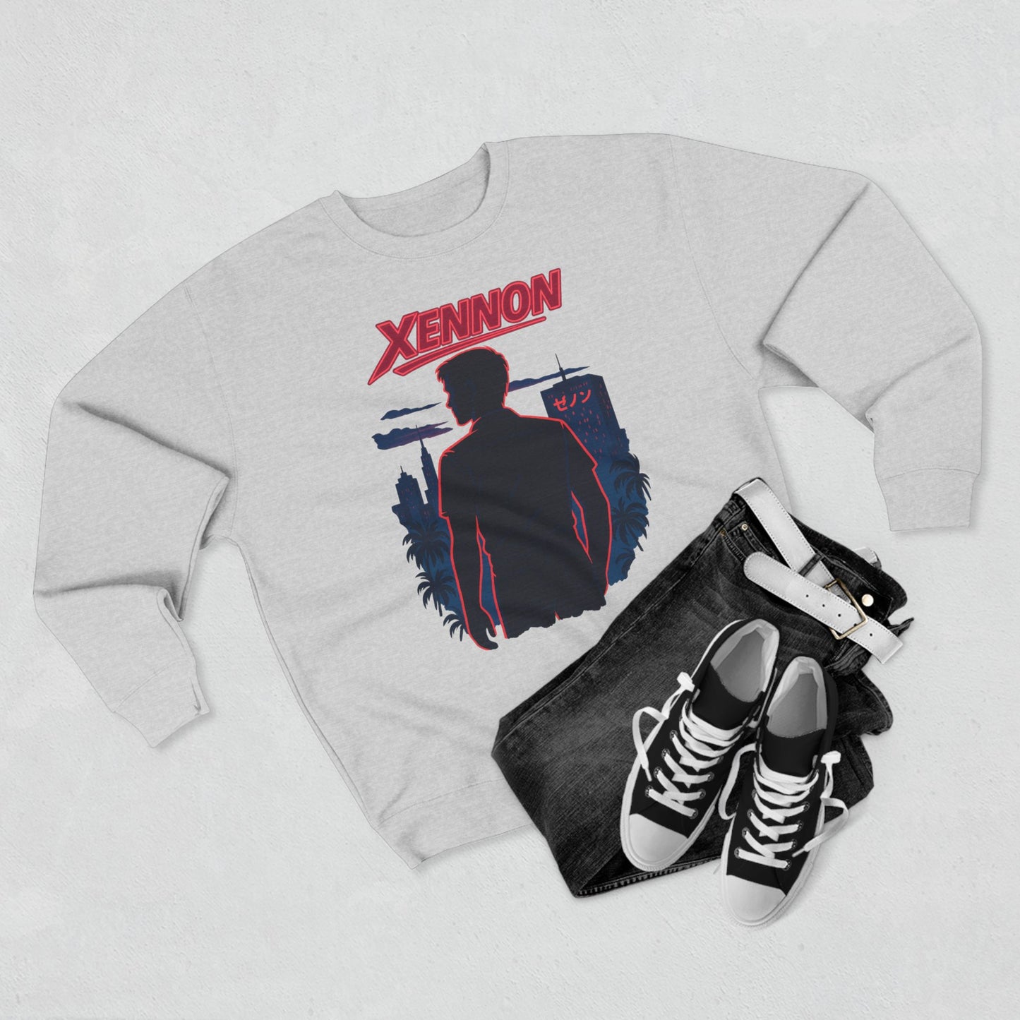 XENNON Cyberpunk Unisex Crewneck Sweatshirt