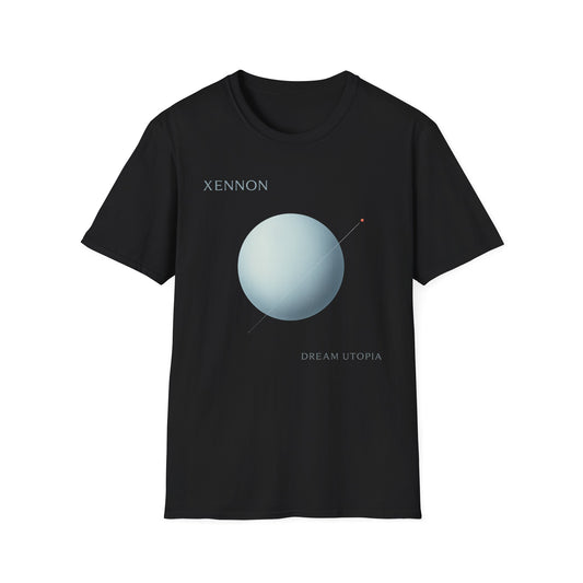 XENNON Dream Utopia Planet Tee, Unisex Softstyle T-Shirt for Space Lovers, Gift for Astronomy Fans, Trendy Casual Shirt, Cool Graphic Tee