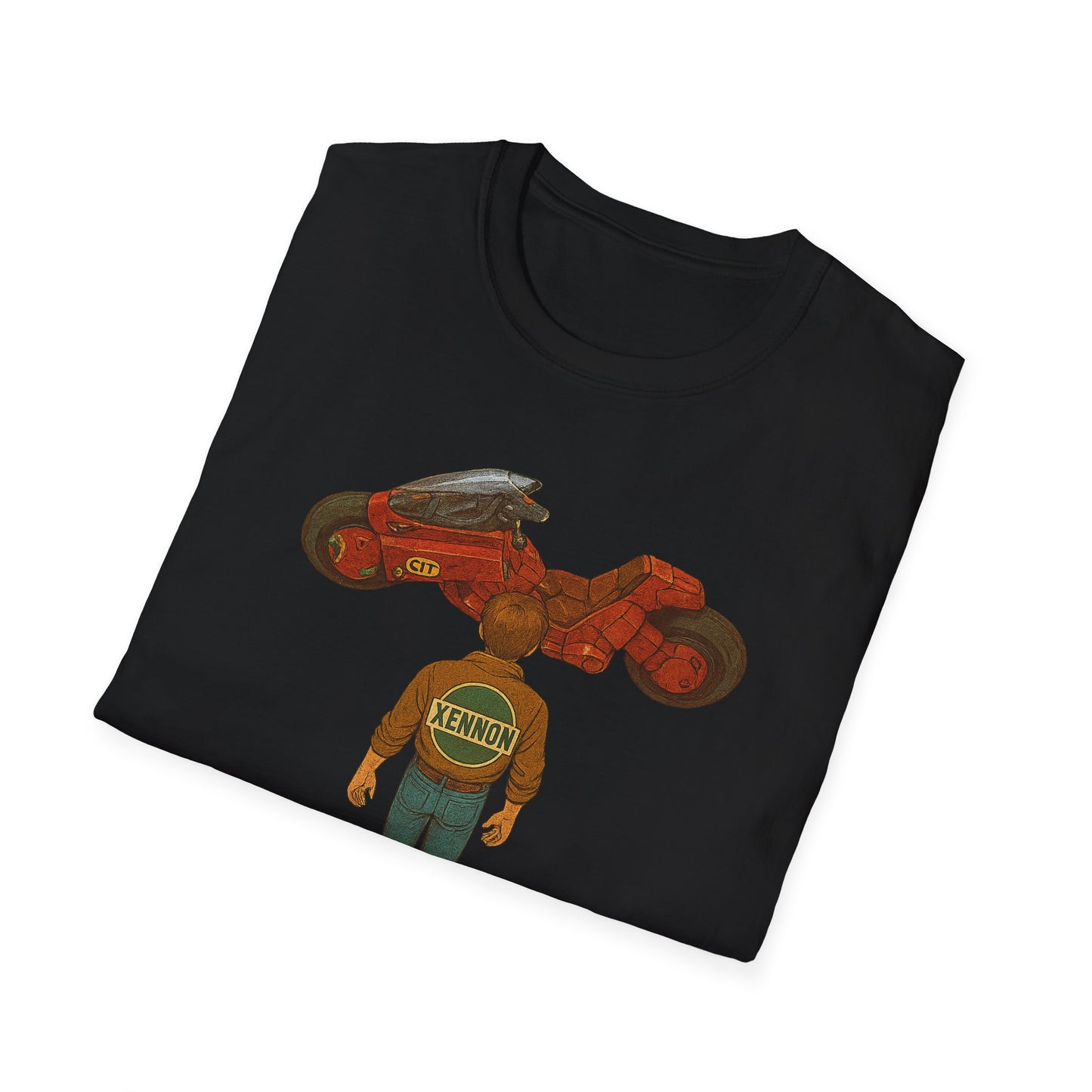 Akira - XENNON Unisex Softstyle T-Shirt - Vintage Motorcycle Design