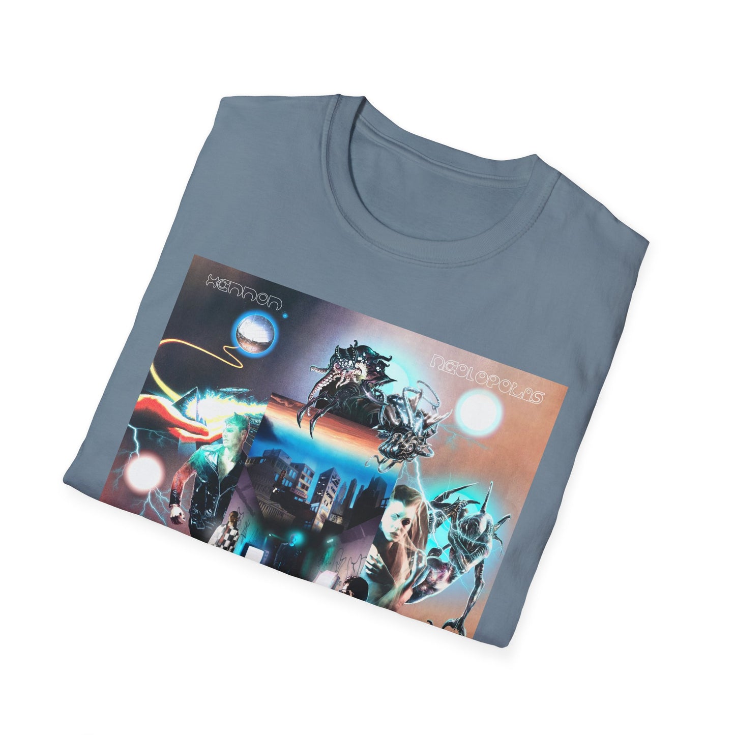 Neolopolis Unisex Softstyle T-Shirt - Cosmic Dreamscape Design