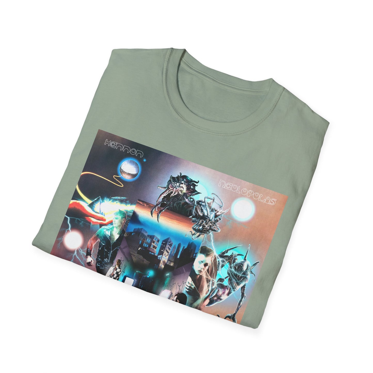 Neolopolis Unisex Softstyle T-Shirt - Cosmic Dreamscape Design
