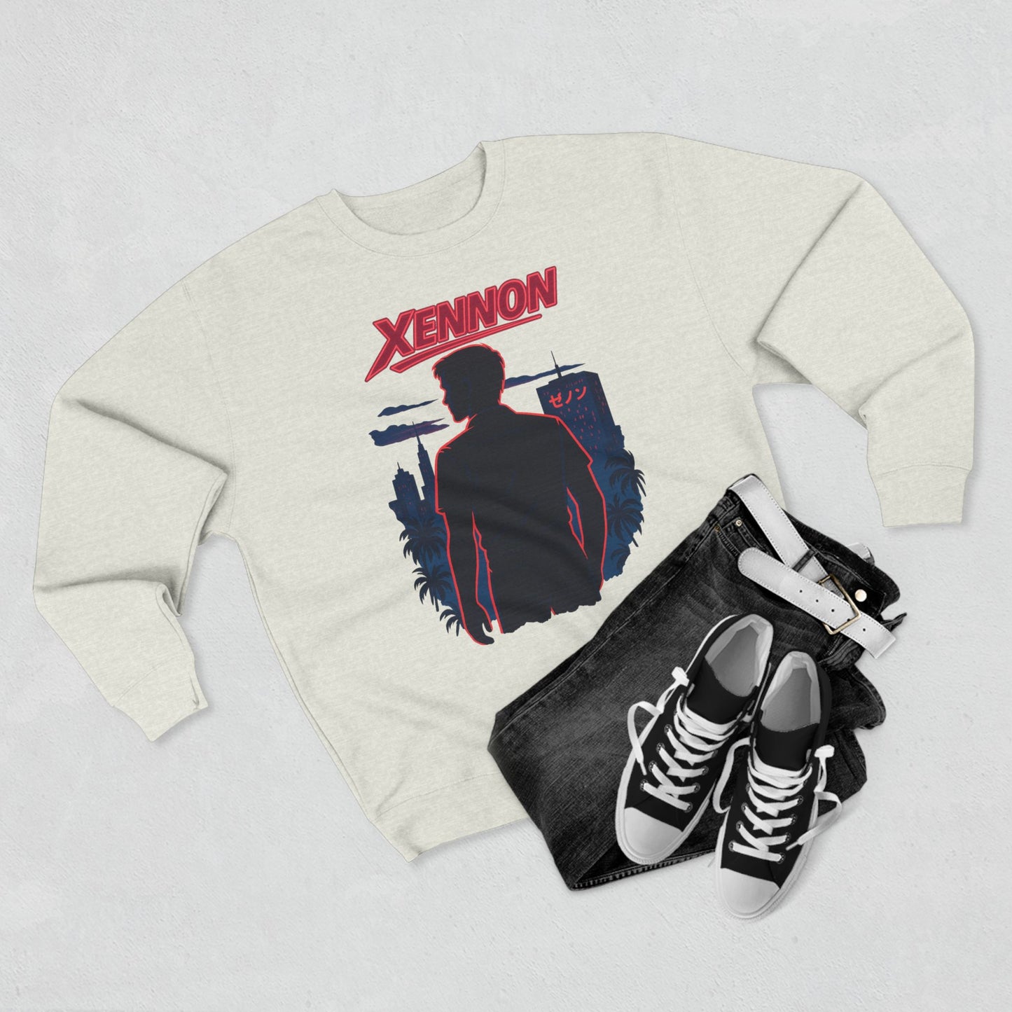 XENNON Cyberpunk Unisex Crewneck Sweatshirt