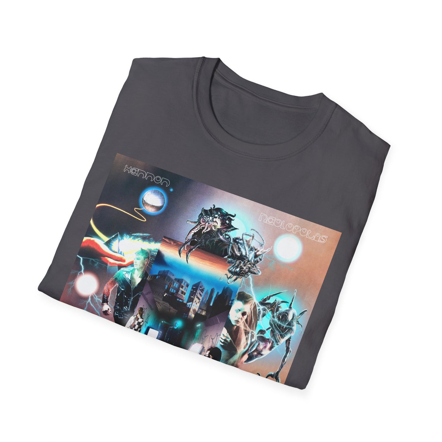 Neolopolis Unisex Softstyle T-Shirt - Cosmic Dreamscape Design