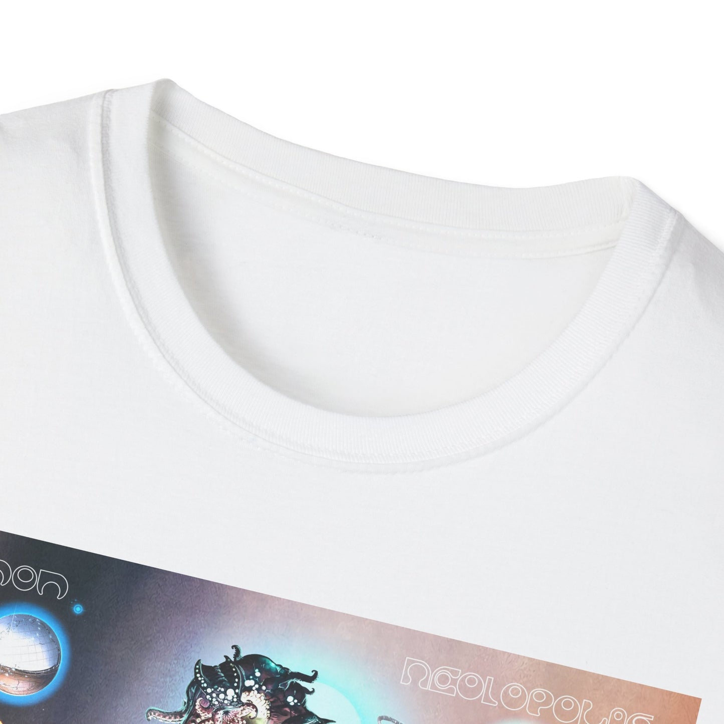 Neolopolis Unisex Softstyle T-Shirt - Cosmic Dreamscape Design